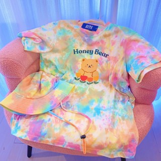 Bebeblue เสื้อมัดย้อม ครอบครัว รุ่น Honey Bear เนื้อนุ่ม ใส่…
