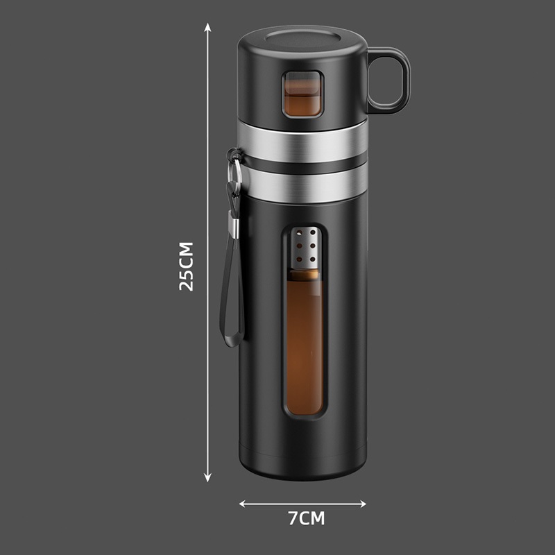 COD แยกน้ำชา 520ML ถ้วยน้ำชาถาดน้ำชาสองชั้นฉนวนน้ำถ้วยกรองแบบพกพาฉนวนกันความร้อน JQTH - รูปที่ 7