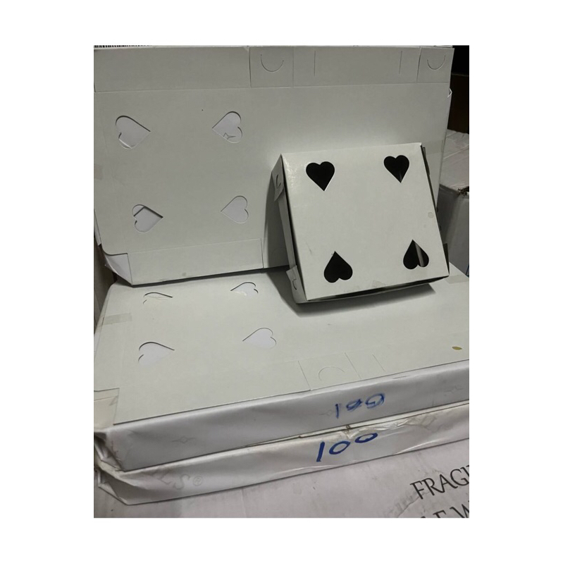 กล่องใส่ขนมครกขนมบ้าบิ่น 100แผ่น 5×5นิ้วสูง 1.5