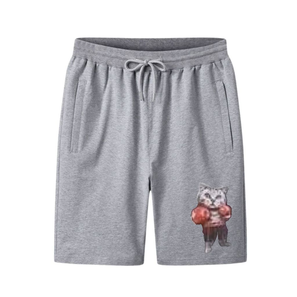 {COD} M-3XL กางเกงขาสั้น ผู้ชาย สกรีนลาย กางเกงวอร์ม ลำลอง เอวยางยืด มีกระเป๋ากางเกง2ข้าง มีปลายทาง