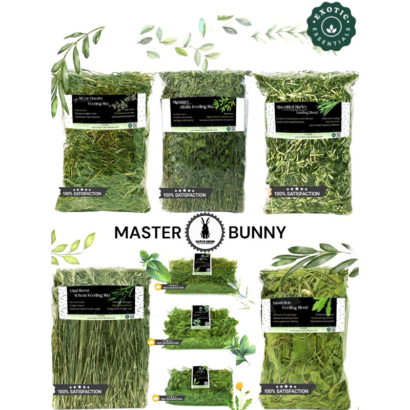 Exotic Essentials หญ้าหลากหลายชนิดสำหรับสัตว์เลี้ยงน่ารัก