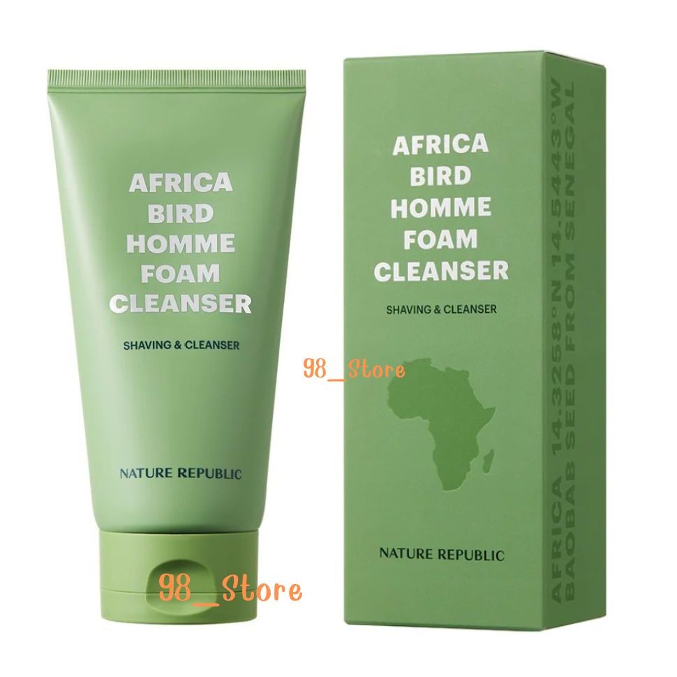 New! AFRICA BIRD HOMME FOAM CLEANSER 150 mL