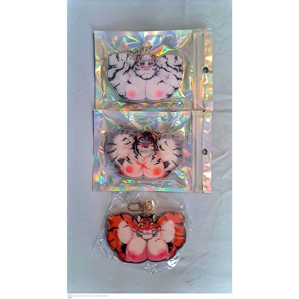 (สินค้ามือหนึ่ง) พวงกุญแจการ์ตูน ประเภท Kemono / Furry (S.A.CLUB) - Booby Shake Acrylic Keychain