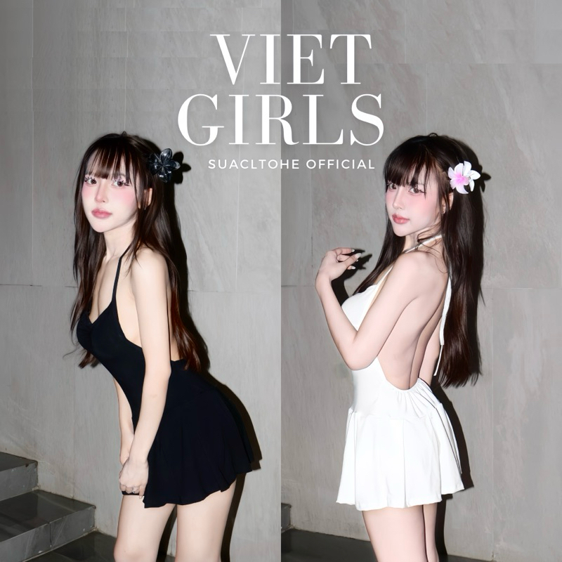 ‼️ ส่งไวมีส่งด่วน‼️ [SUACLOTHE] VIET GIRLS DRESS เดรสผูกหลัง เดรสโชว์หลัง พร้อมส่งจากไทย