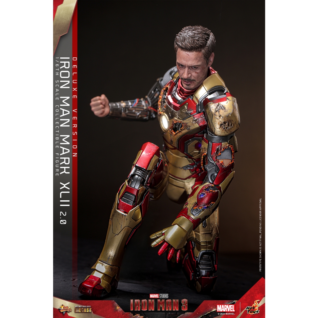 HOT TOYS MMS759D66/B IRON MAN 3 IRON MAN MARK XLII (2.0)(DELUXE VERSION)