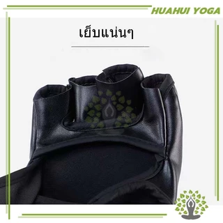นวมชกมวย ขนาดเดียวเหมาะกับทุกคน ถุงมือ MMA แบบครึ่งนิ้ว UFC ซ้อม สีดำ/แดง นวมชกมวย มีความยืดหยุ่นสูง
