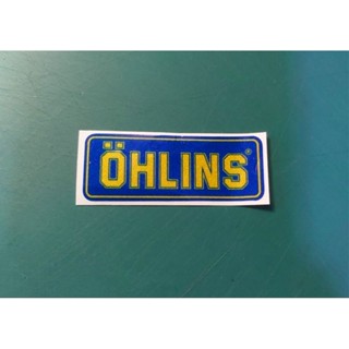 OHLINS ติดโช๊คสะท้อนแสงน้ำเงินเหลือง5×2 cm