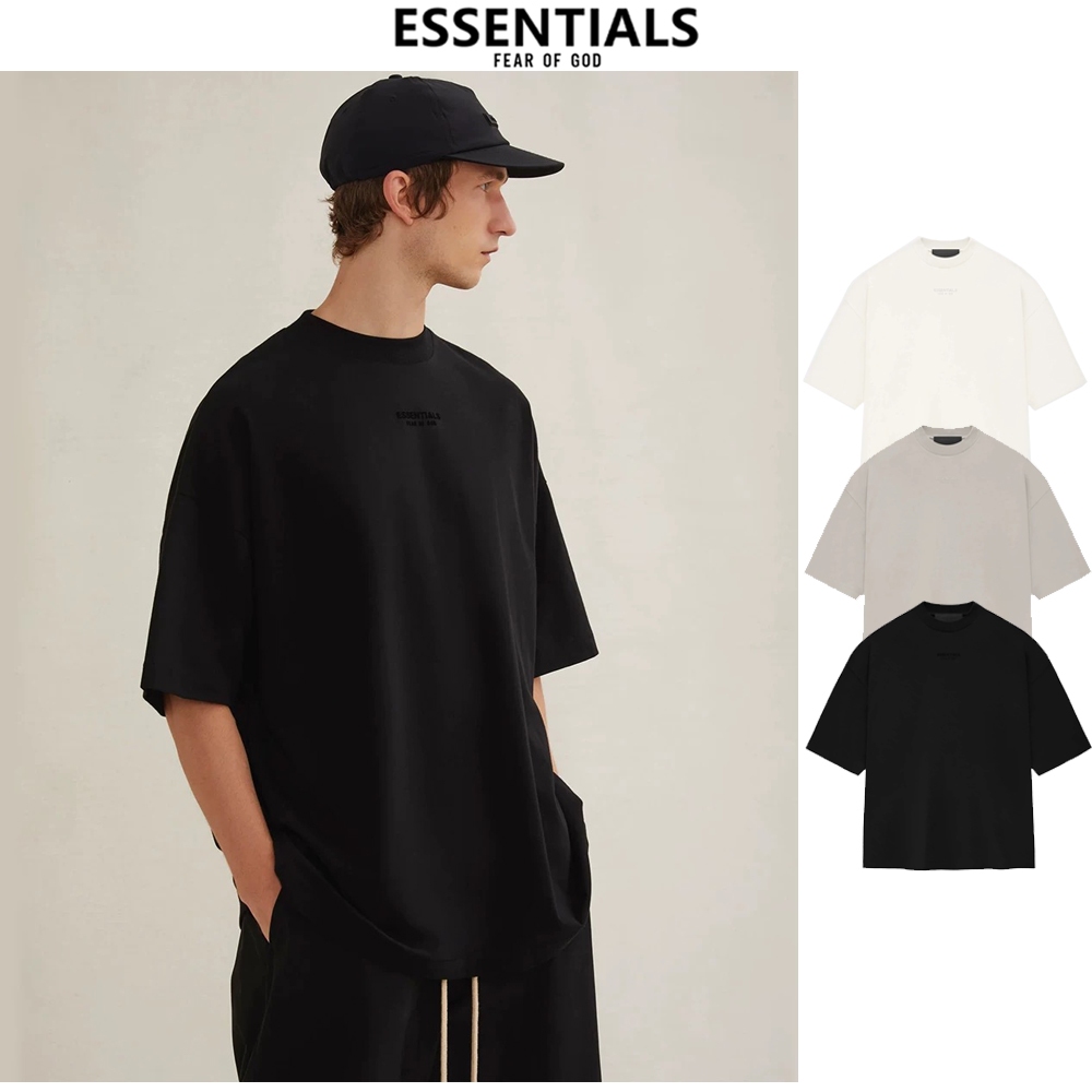 New เสื้อยืด Fear Of God Essentials(เอสเซนเชียล) แท้100% Tee เสื้อยืดแขนสั้น FW23 T-Shirt