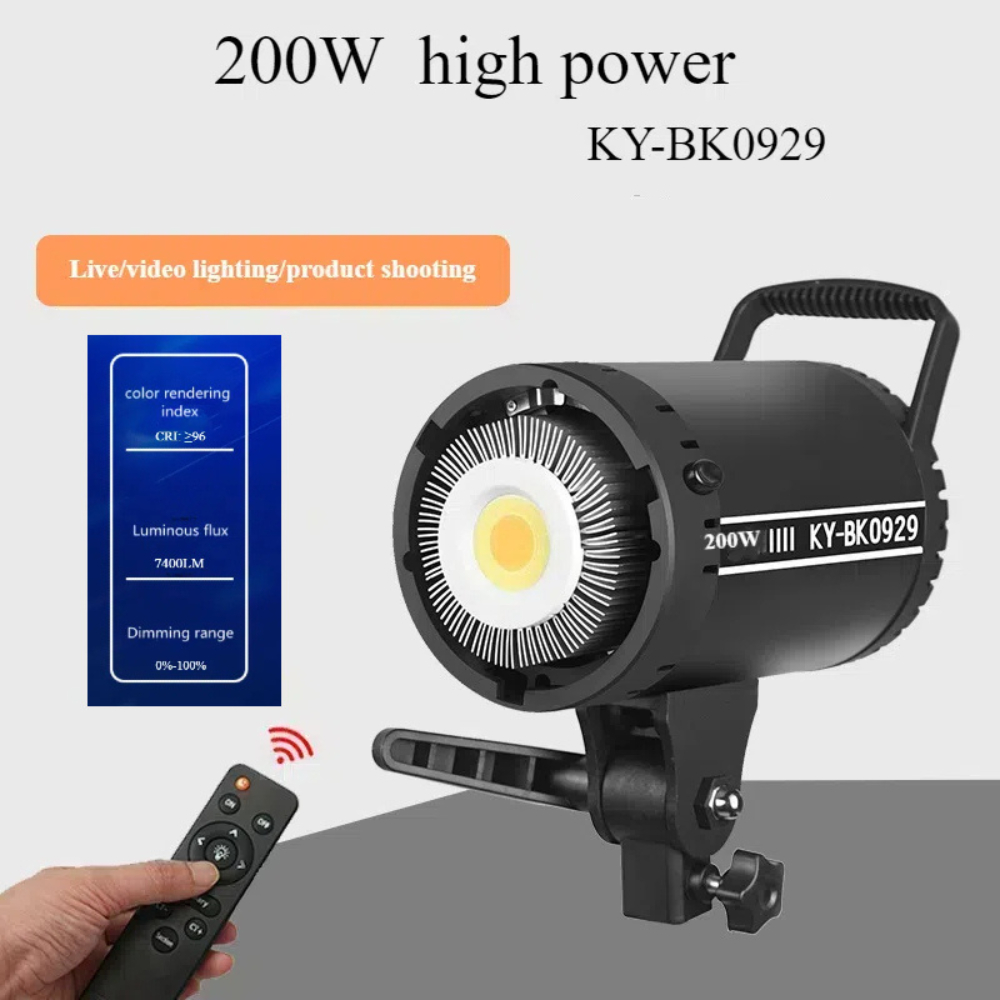 softbox 200w LED Professional Bowens สตูดิโอสําหรับการถ่ายภาพแสงแฟลช KY-BK0929 ไฟถ่ายวีดีโอ ไฟต่อเนื่อง ไฟถ่ายรูป