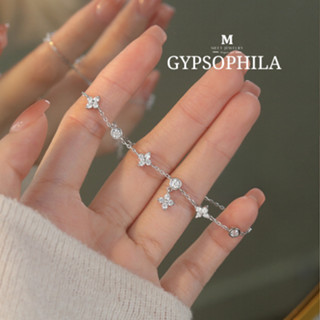 MEET💕กำไลเงิน Gypsophila กำไลเงินแท้ สร้อยข้อมือปรับได้ กำไล…
