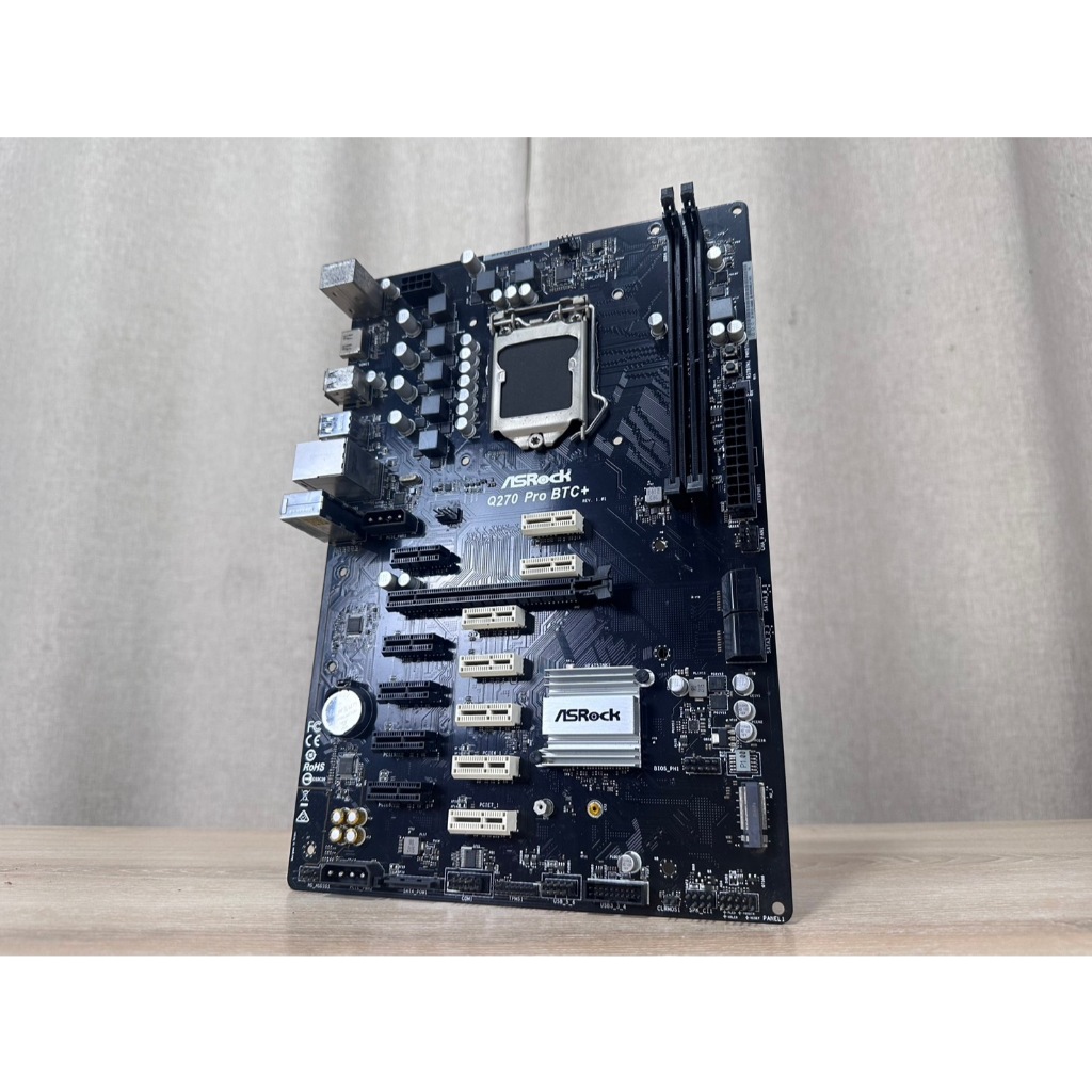 เมนบอร์ด(mainboard) Asrock Q270 pro btc+ (socket 1151) (รองรับการmining 13GPU)