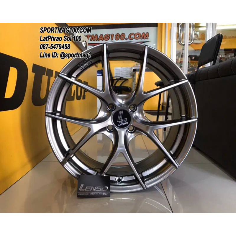 ล้อแม็กซ์ Lenso JAD Jager DYNA  สีไฮเปอร์แบล็ค 7-16นิ้ว 4รู100 ET35 [17678]