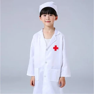 พร้อมส่ง ชุดหมอสาว ชุดหมอพยาบาลเด็ก ชุดเด็ก ชุดแฟนซีหมอ ฮาโลวีน