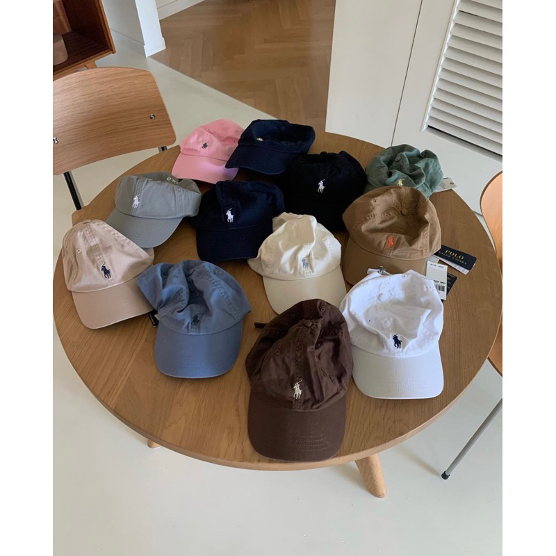 (พร้อมส่ง มีโค้ดลด30%) หมวก Polo Ralph Lauren Cotton Chino Ball Cap ของแท้ ใหม่ป้ายห้อย ออกช้อป