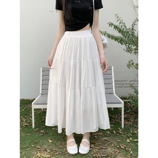 Beryl 🌻 กระโปรงครึ่งตัว🎀กระโปรงใหญ่สไตล์ฝรั่งเศสหวานกระโปรงเค้กบาง