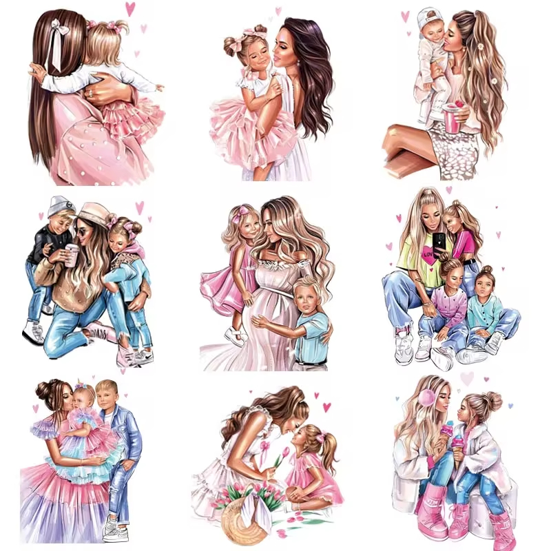 ตัวรีดผ้ารูปการ์ตูน  (159)  F.205  Super Mom(159)  F.205  รีดติดง่ายทุกเนื้อผ้าDIYPatches
