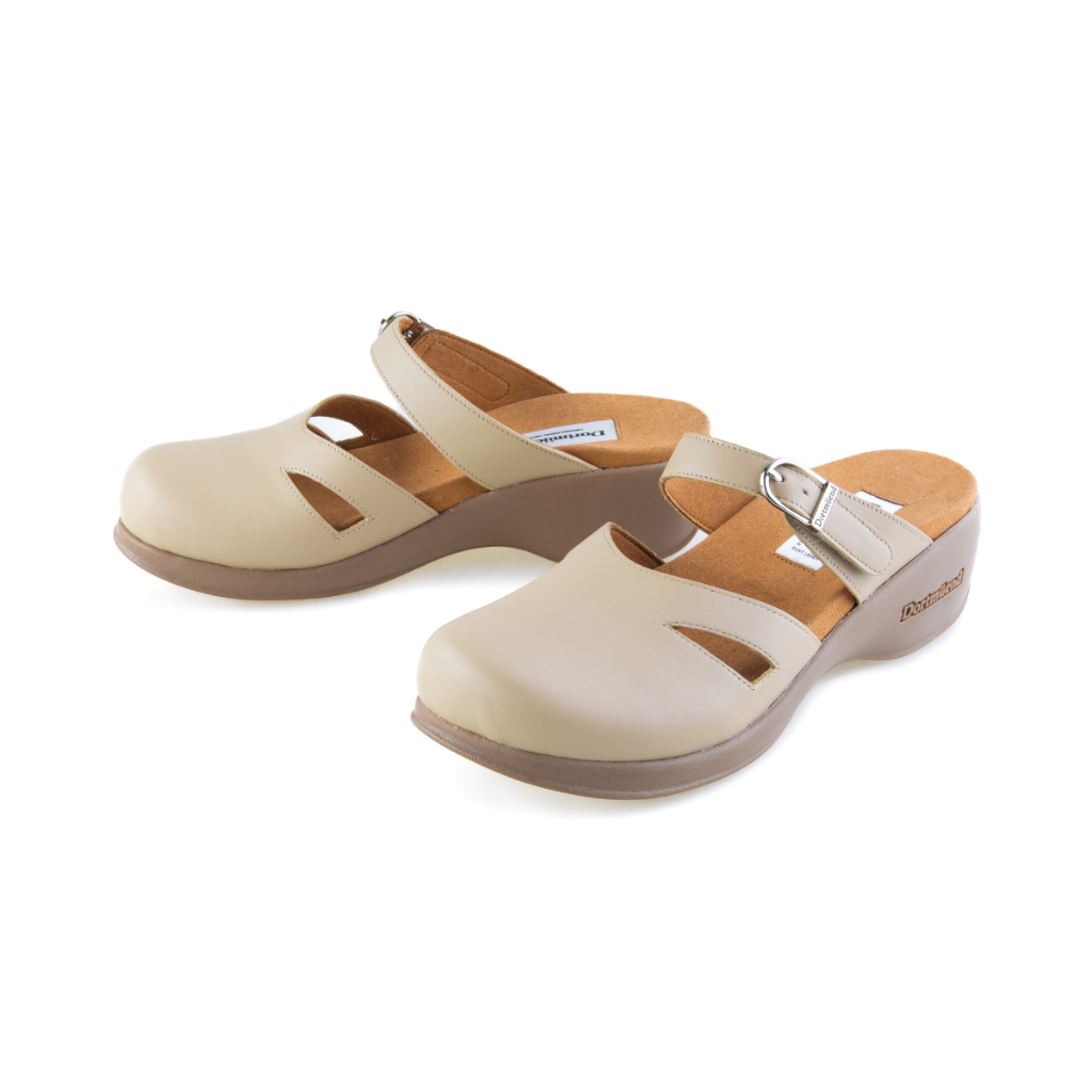 Dortmuend Pro Series Mule Miriam JF570 026-000 Khaki รองเท้าสุขภาพ รองเท้าหุ้มหัว