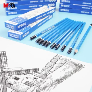 M&G AWP357E4 ดินสอ ดินสอวาดเขียน 2B ดินสอดำแกรไฟต์ สามารถใช้สำหรับวาดภาพร่าง และระบายสี 1 ชิ้น