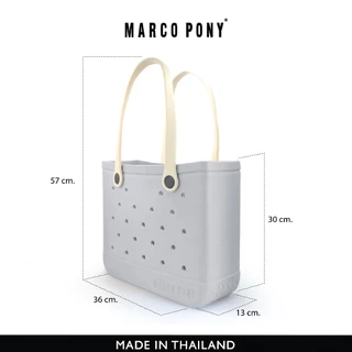 Marco Pony ผู้หญิงกระเป๋าถือ กระเป๋าสะพายความจุขนาดใหญ่ กระเป๋าแฟชั่น สไตล์ครีม ทนต่อการสึกหรอ EVA bag BP1003