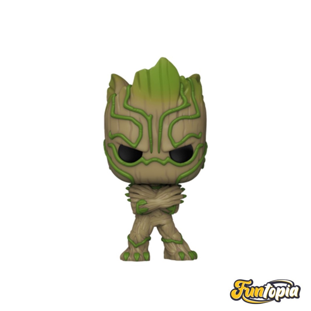 Funko POP! (81668) - Groot as Black Panther (1397)(Exclusive) POP! Marvel: We Are Groot