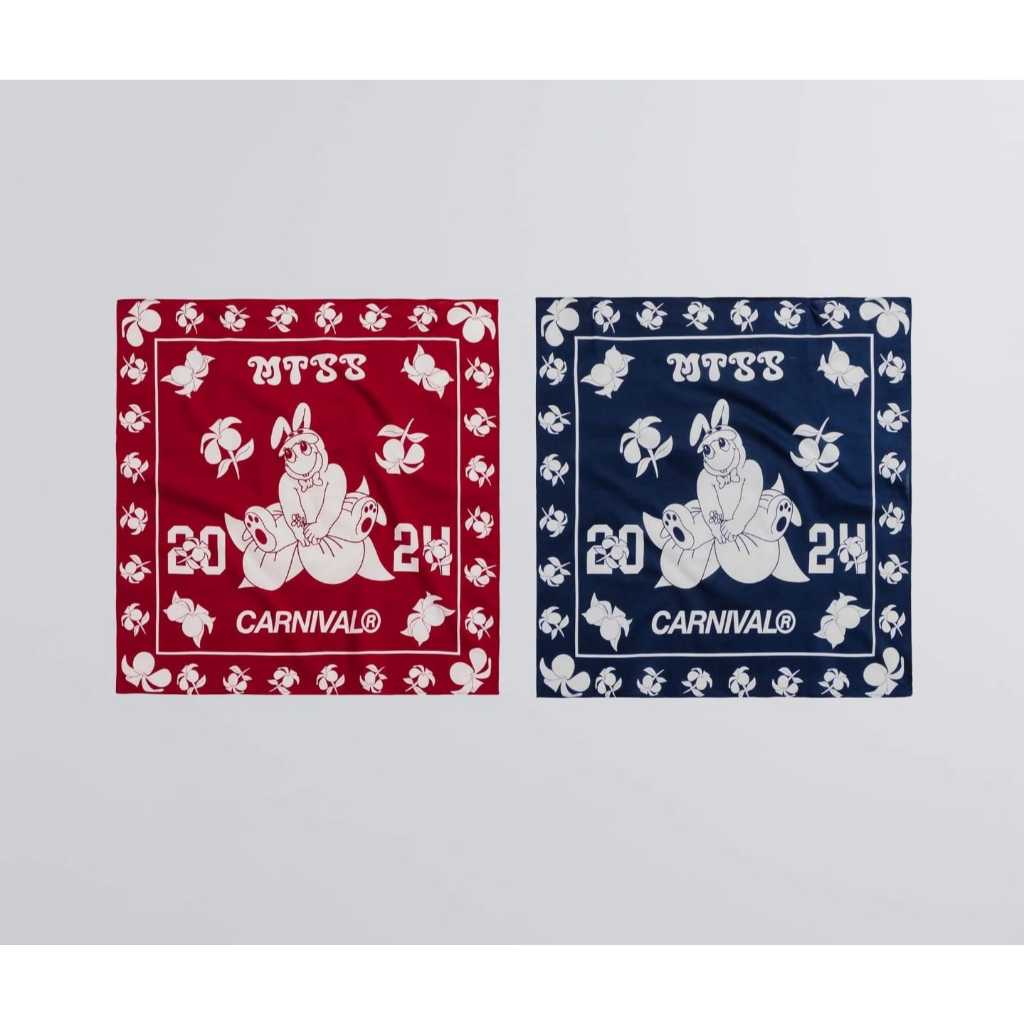 [ ของแท้ ] ผ้าเช็ดหน้า CARNIVAL x Melting Sadness Capsule Collection BANDANA PACK ของใหม่ พร้อมส่ง