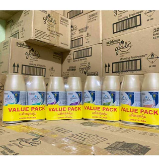 🔥พร้อมส่ง4กลิ่น🔥แพคคู่สุดคุ้มGlade สเปรย์ปรับอากาศ ออโตเมติก(รีฟิลแพคคู่)‼️ยกลังทักแชทนะครับๆๆๆฟฟผฟฟ