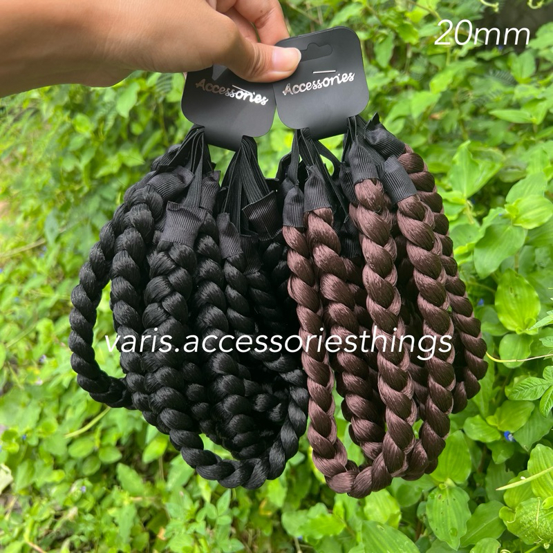 (ขายส่งยกโหล 12 เส้น) พร้อมส่ง เปียยางที่คาดผมรับปริญญา งานแต่ง ผมเปียปลอม เครื่องประดับผมเกาหลีฮันบก