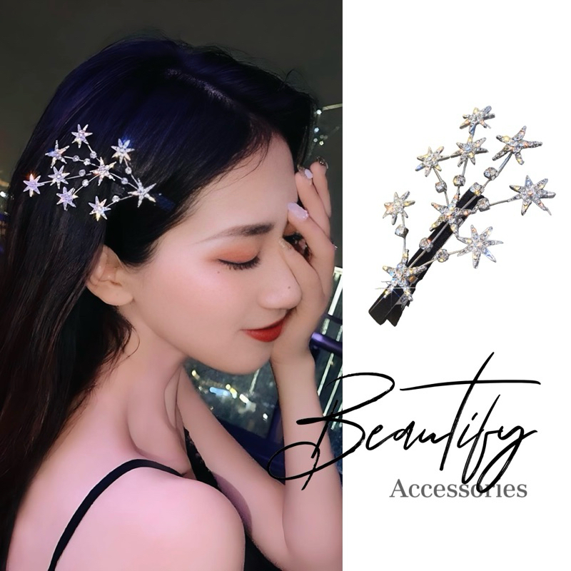 𝓑𝓮𝓪𝓾𝓽𝓲𝓯𝔂 กิ๊บติดผมดาวกระจายวิบวับประดับผมเพิ่มดีเทลเก๋ๆฟรุ้งฟริ้งมากแม่