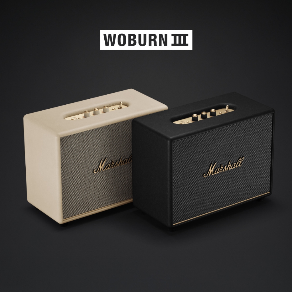 MARSHALL Woburn III Black -  รับประกัน 1 ปี + ส่งฟรี - ลำโพงบลูทูธ ลำโพง marshall ลําโพง bluetooth