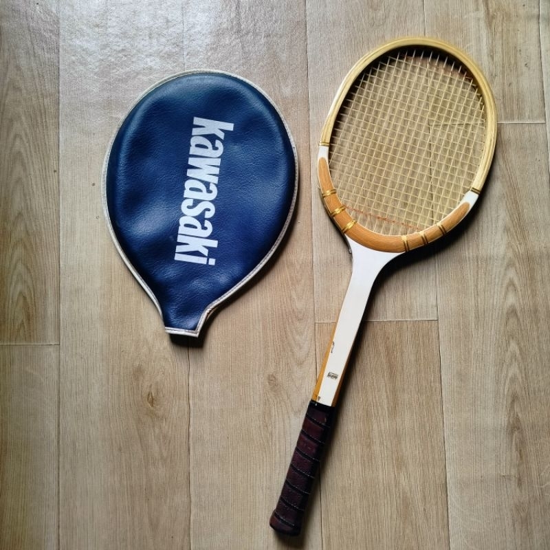ไม้เทนนิสวินเทจ🎾 หายาก Kawasaki Number Allman One 🥎9649 B4 1/2 ผลิตในประเทศญี่ปุ่น 🇯🇵 (Made in Japan