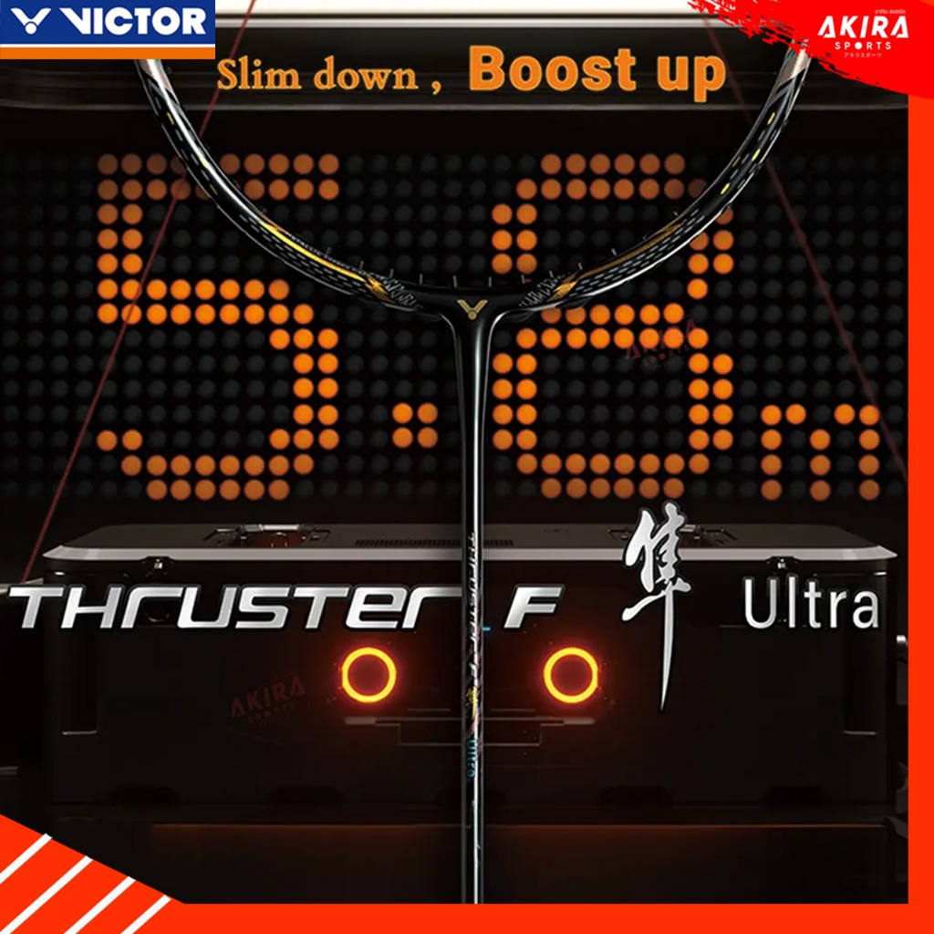 VICTORไม้แบดมินตันVICTOR Thruster F Ultra ( TK F Ultra ) แถมเอ็นและซองพร้อมใบประกัน