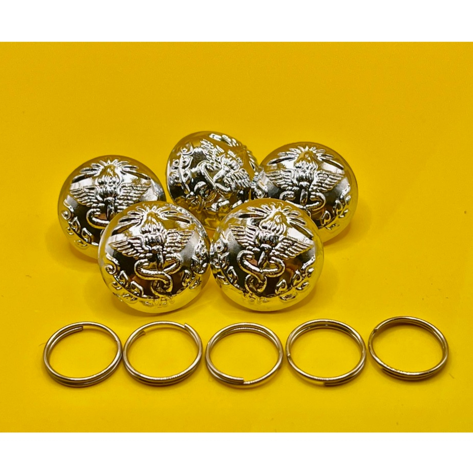 กระดุมเสื้อพยาบาล (แพ็คชุด5เม็ด) (มีราคาส่ง) แบบหนา และ เครื่องหมายพยาบาล