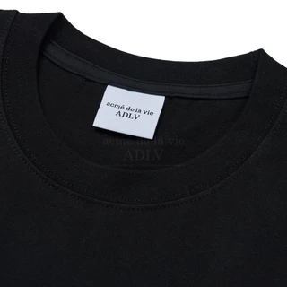 ADLV [acme de la vie] เสื้อยืด Oversize รุ่น Exclusive Fuzzy Bear Short Sleeve T-Shirt Black (50011OFBSSU_U4BKXX)