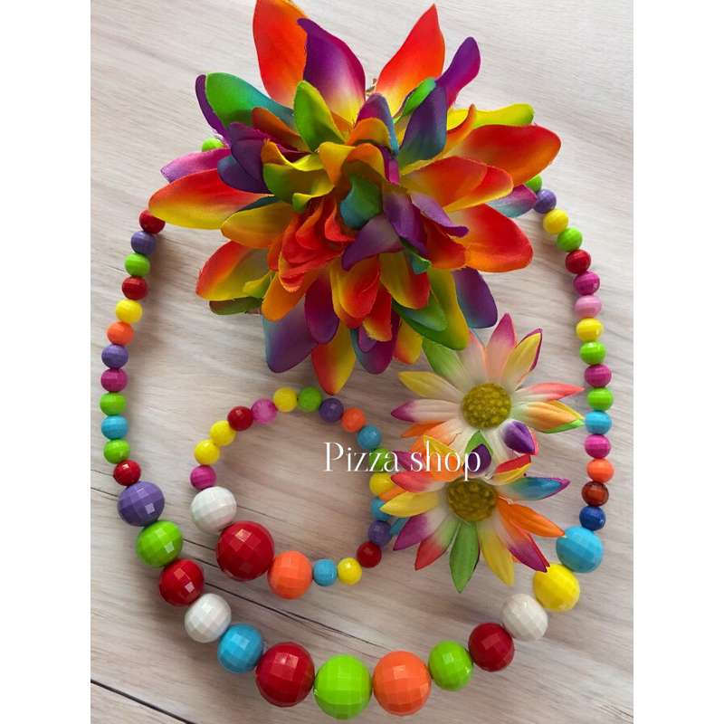 พร้อมส่งทันที เซ็ตทองกวาวดาเลีย ครบเซต4 ชิ้น สร้อยคอ กำไร ต่างหูหนีบ กิ้บติดผมดอกดาเลีย - รูปที่ 6