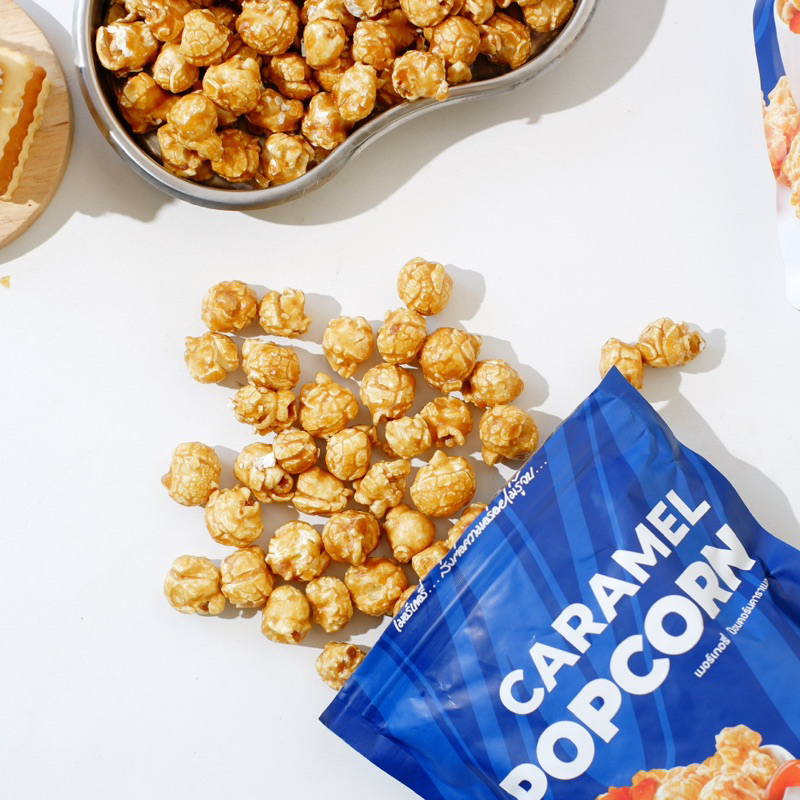 Caramel Popcorn คาราเมลป๊อปคอร์น แบบซอง (60กรัม) ซองละ 79฿