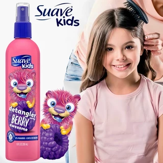 นำเข้า🇱🇷 สเปรย์บำรุงผมป้องกันผมพันกัน Suave Kids Swirlberry Detangler Spray, 10 oz