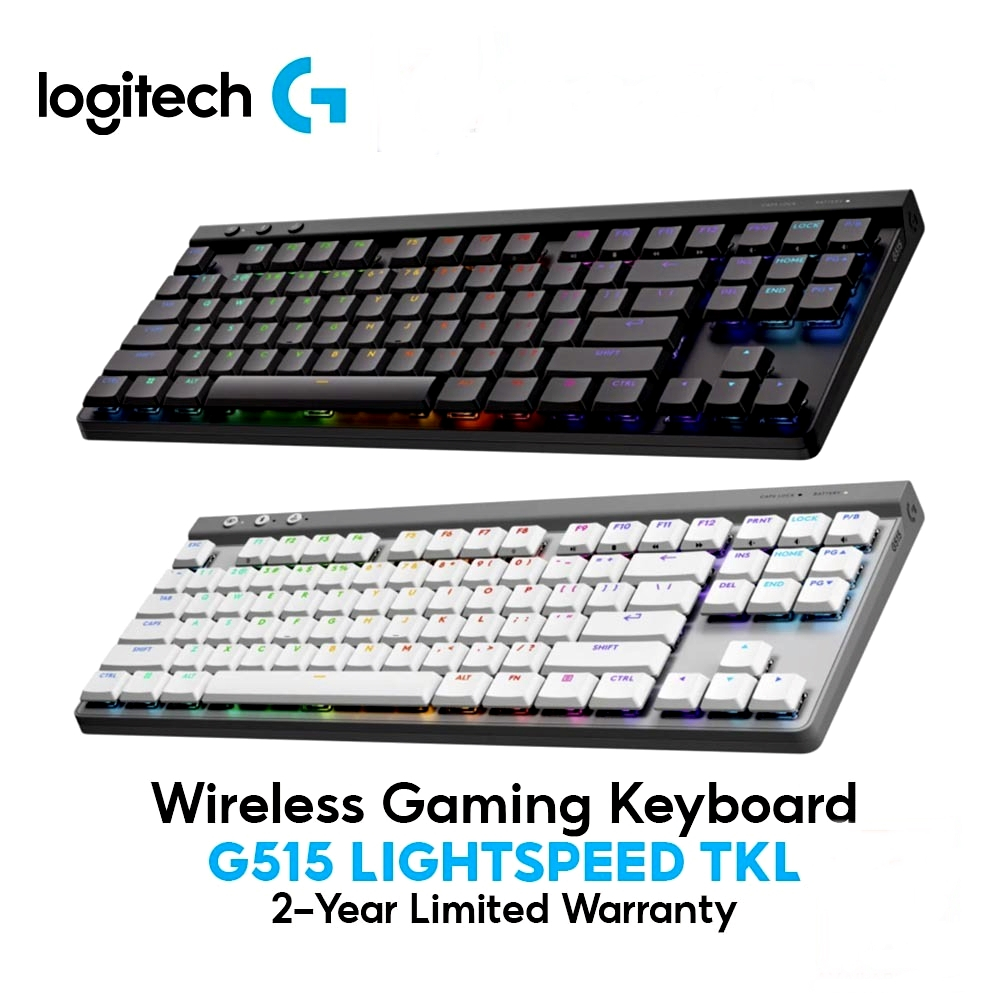 คีย์บอร์ดเกมมิ่ง Logitech G515 Lightspeed TKL LIGHTSPEED Wireless RGB Mechanical Gaming Keyboard - T