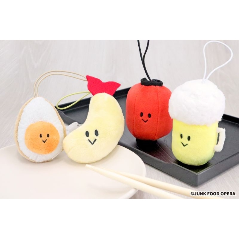 [พร้อมส่ง]พวงกุญแจตุ๊กตาอาหาร Tokimeki Izakaya Junk Food Opera