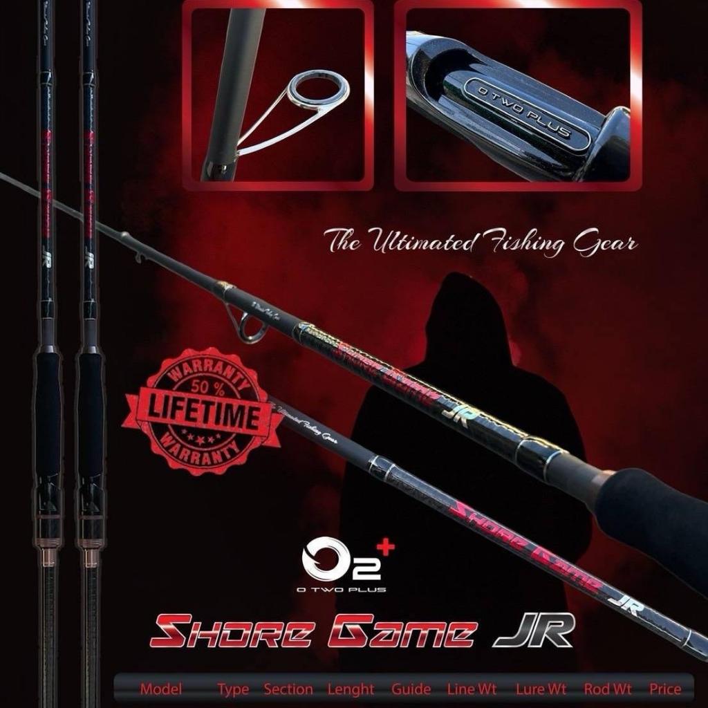 A02 O2+ คันคาสติ้งเกมส์ รุ่น Shore Game JR 8.6 รุ่นใหม่ ปี 2024 สองท่อนต่อโคน