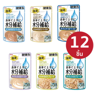 Aixia เคนโกะ แคน วอเตอร์ ไทป์ อาหารแมวเสริมน้ำ แบบ 12 ชิ้น