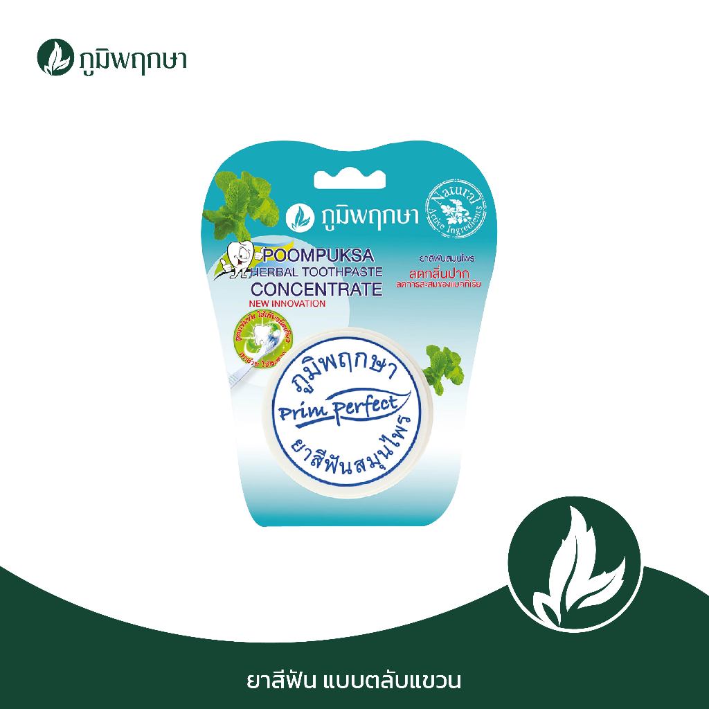 ยาสีฟัน แบบตลับแขวน สมุนไพร ภูมิพฤกษา 25g.