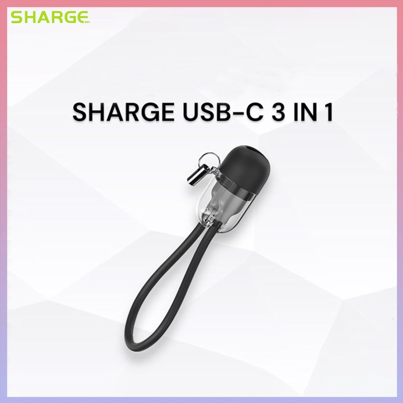 Sharge สายชาร์จ 3 in 1 20W สายส่งข้อมูลแบบชาร์จเร็ว
