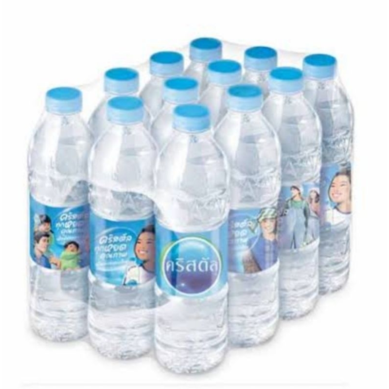 น้ำดื่มคริสตัล600ml/2แพ็คมีจำนวน24ขวด