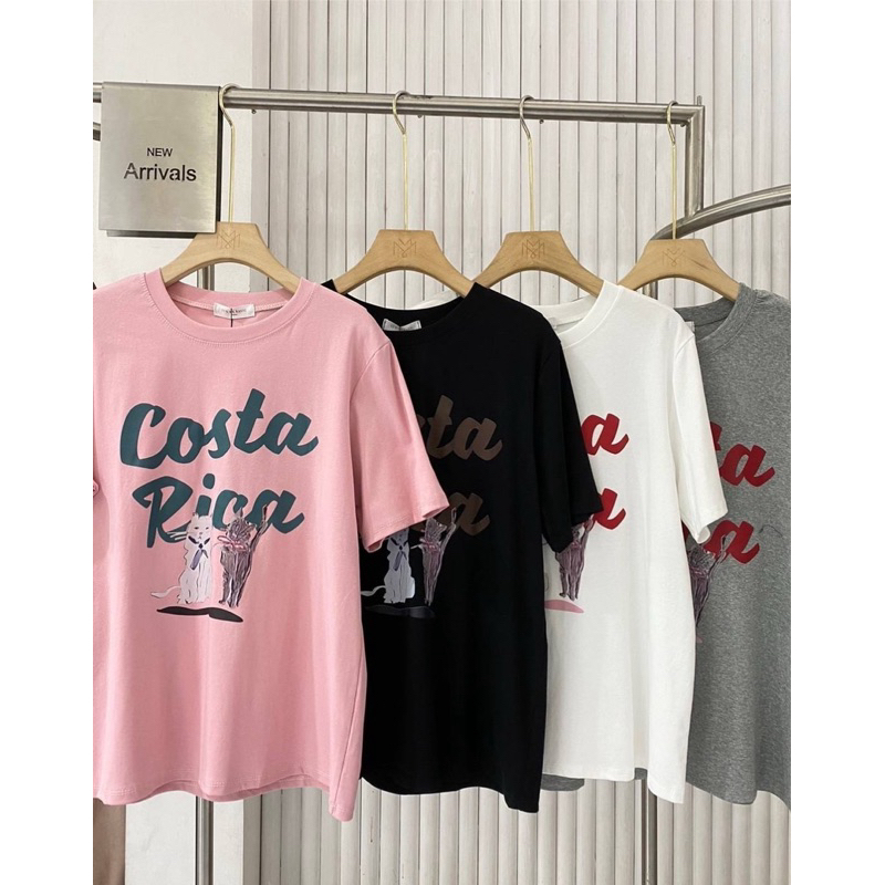 เสื้อยืดลายแมว Costa Rica ป้าย it's me basic