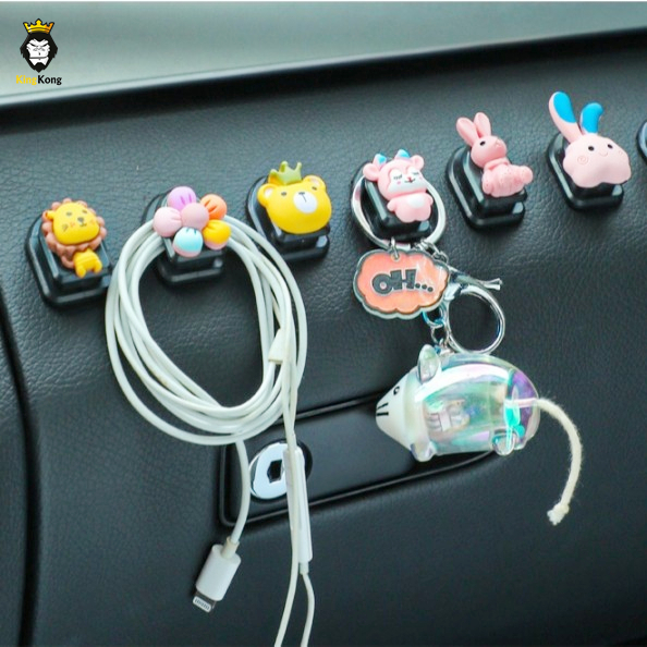พร้อมส่ง ตะขอแขวนของในรถยนต์ลายการ์ตูนน่ารักสุดๆ ที่แขวนของในรถยนต์ คละลาย