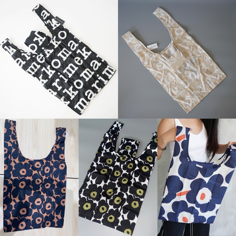 (พร้อมส่ง) Marimekko smart bag กระเป๋าพกพา พักเก็บได้ ของแท้100%
