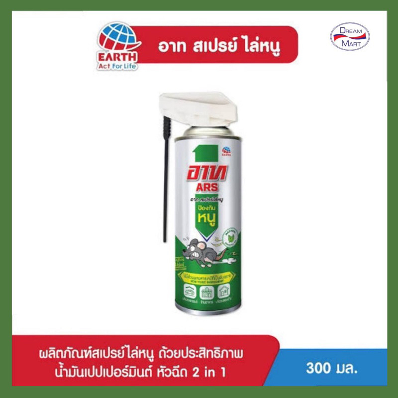 Ars สเปรย์ไล่หนู อาท แร็ท สเปรย์ ป้องกันหนู 300 มล.