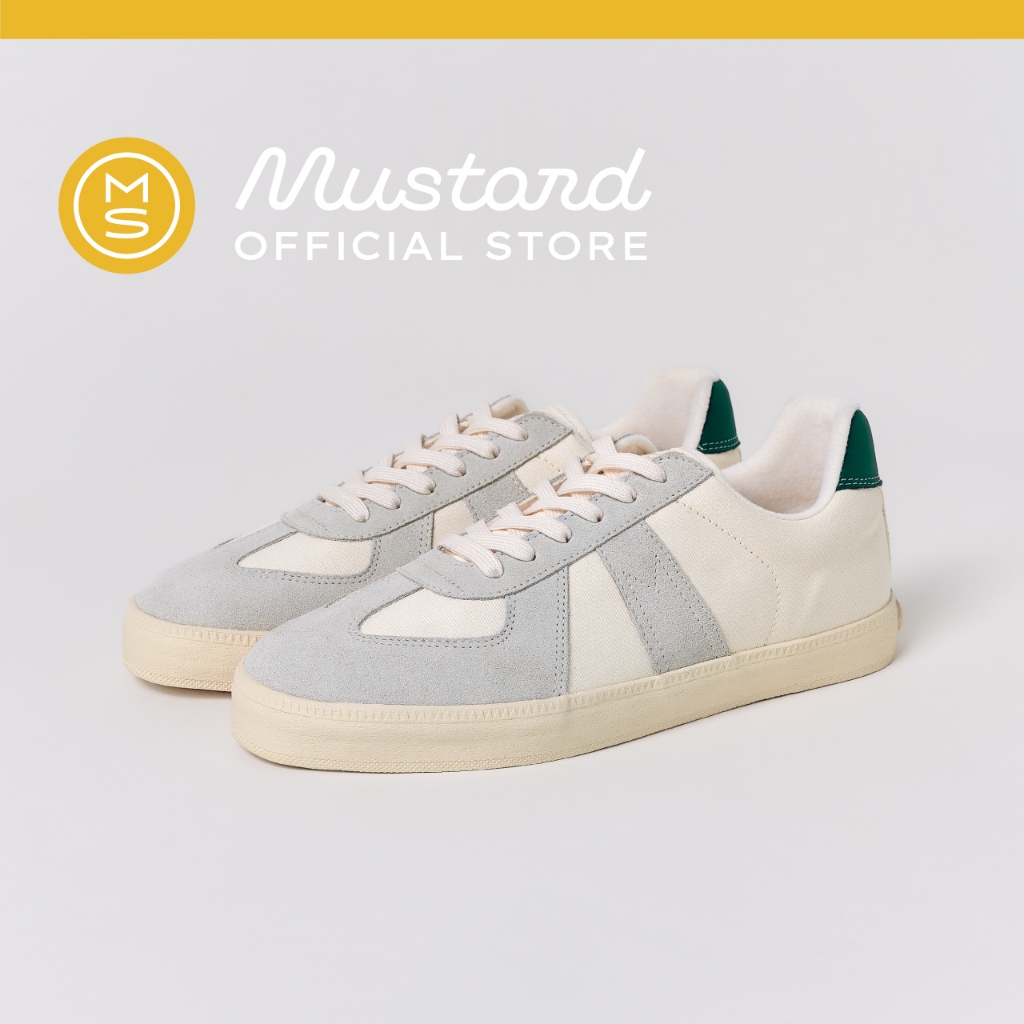 Mustard Sneakers GAT White/Green รองเท้าผ้าใบ