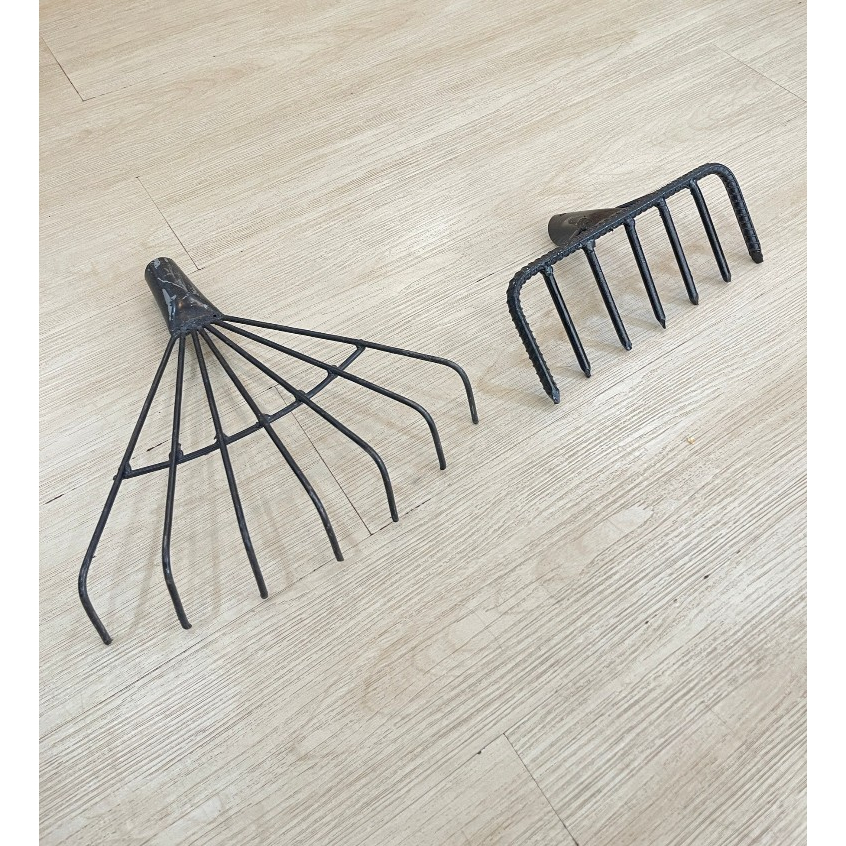 คราด หัวคราด คราดเหล็ก 7 ฟัน คราดเหล็กเส้น คราดดำ เฉพาะหัว หัวคราดมือเสือ