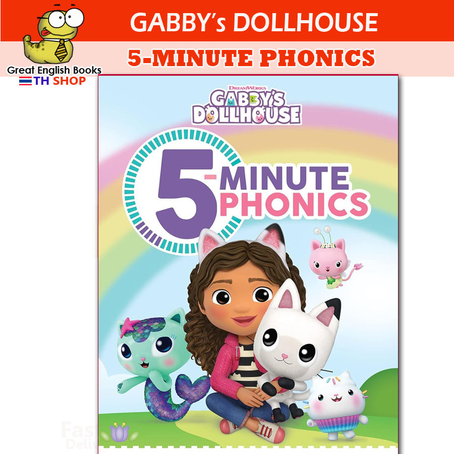 (ใช้โค้ดรับcoinคืน10%ได้) *ลิขสิทธิ์แท้ Original* หนังสือภาษาอังกฤษ 5-Minute Phonics (Gabby's Dollhouse) Paperback